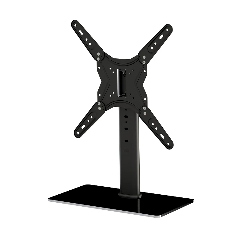 Full Motion Glass Desktop Mount Bracket DM201S-T400